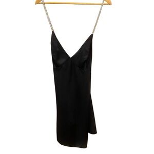 H&M Black Dress with Embellished Straps NWT‎